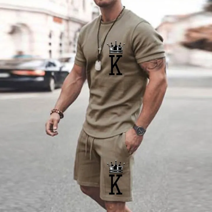2025%20Summer%20New%20Men's%20Summer%20Leisure%20Sports%20Running%20Set%20Loose%20Men's%20Refreshing%20Top%20Y2K%20Style%203D%20Poker%20King%20Fashion%20Set%20Lightweig%20-%20Image%206