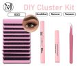 MJ DIY Lashes Extension kit Eyelashes 200 PCS Clusters Lash Bond and Seal Makeup tools for gluing Lashes Gluing Glue Accessories. 