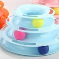 3 Levels Cat Plate Toy Tower Tracks Pet Kittens Interactive Intelligence Training Amusement Plate Tower Pet.