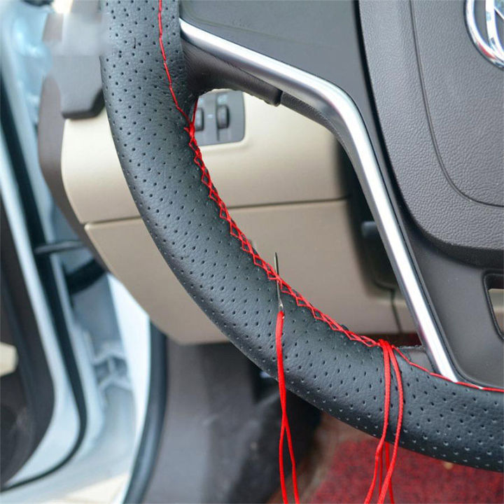 Car%20Steering%20Wheel%20Cover%20Needles%20And%20Braid%20Thread%20Artificial%20Leather%20Car%20Covers%20Suite%203%20Color%20DIY%20Texture%20Soft%20Auto%20Accessories%20-%20Image%203