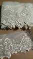 beautiful organza embroidered patch for dress designing  1.5yrd. 