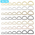 20/100pcs Metal D Ring Adjustable Buckle Clasp For Webbing Backpacks Straps Bags Cat Dog Collar Chain Buckles DIY Accessorie.