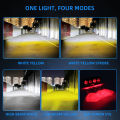 Motorcycle 4 Lens Led Headlight Spotlights High Brightness Motorcycle Driving Light Fog Lamp Motorbike Scooter Running Lamp 12V. 
