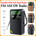 Portable Mini Full Band Radio FM AM SW Radio Best Reception Battery Operated Radio with HD Display Screen Radio Player for Elder. 