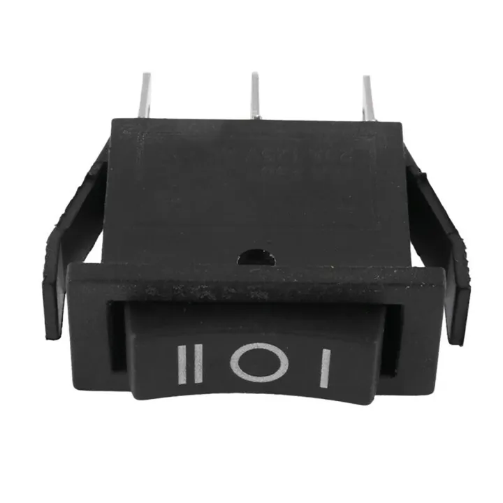 1pcs On-Off-On Rectangle Rocker Switch 3 Position SPDT Black For Car ...