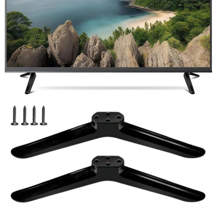 New%20Universal%20TV%20Base%20Stand%20Legs%20With%20Screws%20Black%20Television%20Tabletop%20Foot%20Tabletop%20Adjustable%20Hardware%20Bedroom%20-%20Image%204