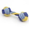 1pc Dog Toy Carrot Knot Rope Ball Cotton Rope Dumbbell Puppy Cleaning Teeth Chew Toy Durable Braided Bite Resistant Pet Supplies. 