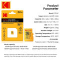 Kodak Micro SD Card 64GB 32GB Memory Card 512GB 256GB 128GB MicroSDXC Class10 SD Memory Card 100MB/s Original TF Flash Card U3. 