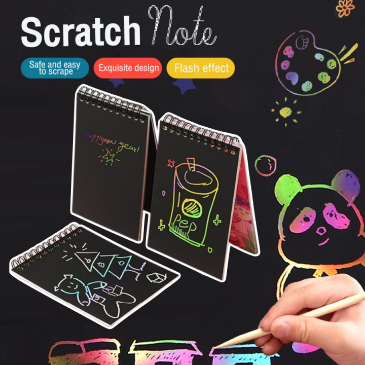 10x14%20cm%20rainbow%20scratch%20notebook%20with%20wooden%20scartch%20paper%20note%2010x14%20cm%20-%20Image%208