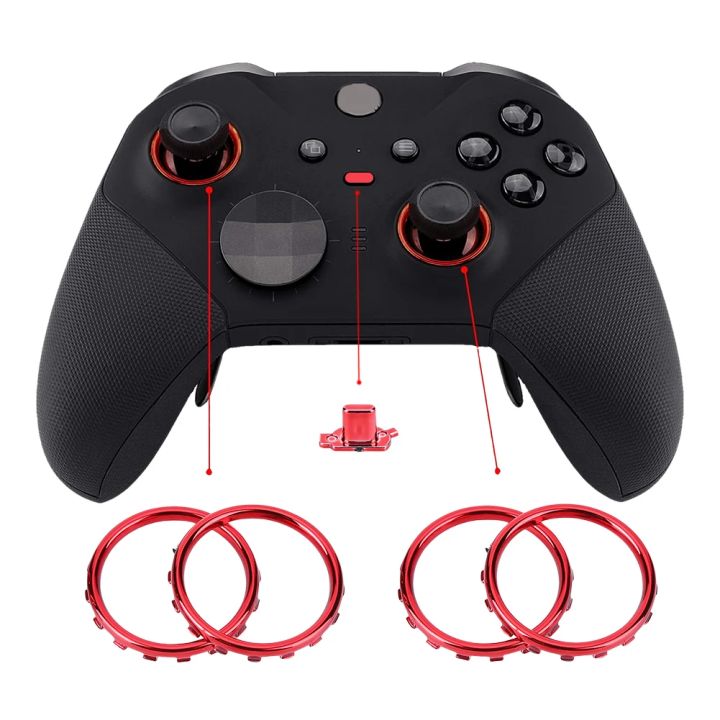 Accent%20Rings%20Replacement%20Kit%20Replacement%20Parts%20with%20Screwdriver%20Matte%20Chrome%20Plated%20for%20Xbox%20One%20Elite%20Series%202%20Game%20Controller%20-%20Image%203