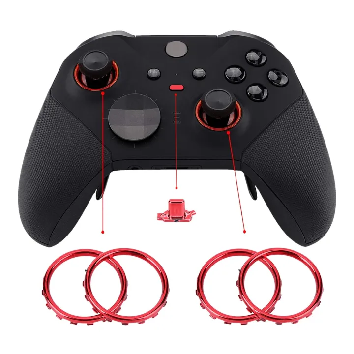 Accent%20Rings%20Replacement%20Kit%20Replacement%20Parts%20with%20Screwdriver%20Matte%20Chrome%20Plated%20for%20Xbox%20One%20Elite%20Series%202%20Game%20Controller%20-%20Image%203