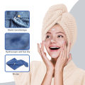 Women's Wrap Towel Spa Robe Hair Towel Adjustable Closure Long Robe V-Neck Shawl Bathrobe Dry Hair Cap Set, Fluffy Comfortable. 