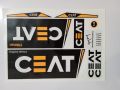 New 3D 2023 CEAT Edition Black Cricket Bat Sticker For Professional Players. 