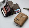 Men’s Premium Leather Wallet – Double Button Accordion Design with Multi-Slot Card Holder for Credit, Debit & Cash | Stylish, Durable Money Bag for Everyday Use. 