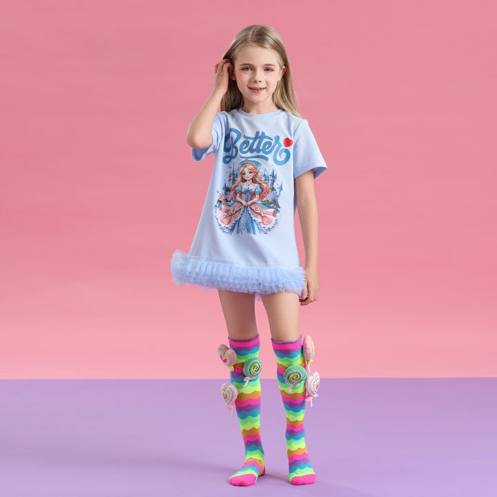 Crazy%20socks%20for%20kids%20Cute%20girl%20socks%20girls%20wacky%20Funky%20Stretch%20Mid%20to%20High%20Novelty%20Socks%20-%20Image%205