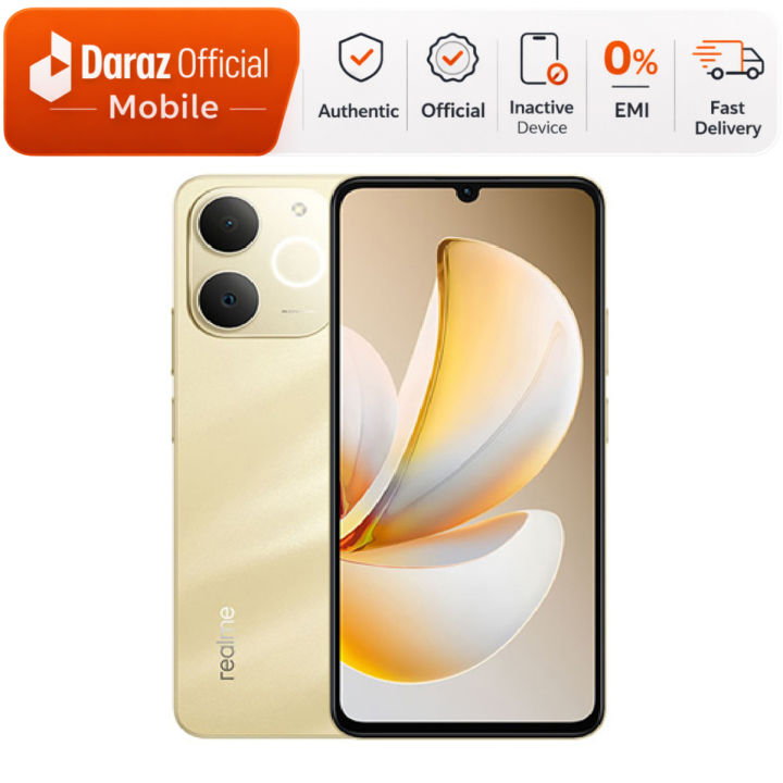 Realme Note 70 4/64GB 6.7" 90Hz Display 6300 mAh Massive Battery 13/5MP Camera Drop & Water Resistance