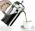 Generic Portable Stainless Steel Glass French Press Coffee Cup Pot Plunger Tea Maker - 600ml. 