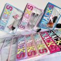 PVC Letter Graphic Pattern Travel Airport Large Capacity Portable Makeup Storage Bag File Pocket.