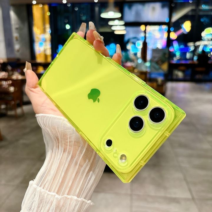 Luxury%20Four%20Corner%20Square%20Clear%20Soft%20Siicone%20Phone%20Case%20For%20iPhone%2017%20Air%2016%2015%2014%20Plus%2013%2012%2011%20Pro%20Max%20Crystal%20Ice%20Cube%20Cover%20-%20Image%204