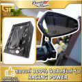 Genuine racing power CRG-V1 handlebar end mirror black for all models (1 pair) motorcycle mirror. 