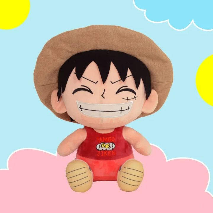 20cm OnePiece Anime Figure Zoro Luffy Chopper Plush Toys Cute Cartoon Plushie Stuffed Dolls Pendant Kids Xmas Gifts