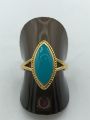 Gold look Feroza ring for gold lovers casual use. 