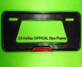 New PUNJAB 13" Number Plate FRAME BLACK Car License Number Plate Frame 2 pieces Set With Reflector. 