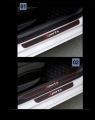 Door Sill Plate Protectors Guards Sill Scuff Cover Panel Step Protector (Sports, Black & Red, Pack of 4). 