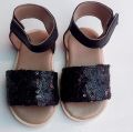 Black strap  baby girls sandal. 