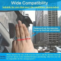 Car Rearview Mirror Phone Holder 360° Retractable Rotatable Cell Phone Holder Clip Mobile Phone  Support Phone Mount Stand. 