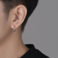 2Pcs Small Hoop Spring Ear Clips Earrings For Women Men Stainless Steel Painless No Piercing Stealth Fake Ear Jewelry 8-20mm. 