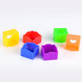 (Summer6)10 Pcs Snooker Protective Covers Plastic Snooker Cue Rub Chalk Clamps Square Professional Durable Billiard Accessories.