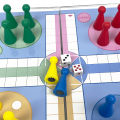 Foldable Magnetic Crystal Dice Board Game Transparent Plastic Tabletop Travel Outdoor Portable Classic Game Set. 