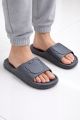 Unisex Rubber Comfort Slippers – Black. 
