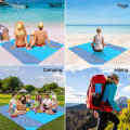 200 X 140cm / 200 X 210cm Beach Blanket Sandproof Waterproof Beach Mat Lightweight Picnic Blanket for Travel Hiking Sports.