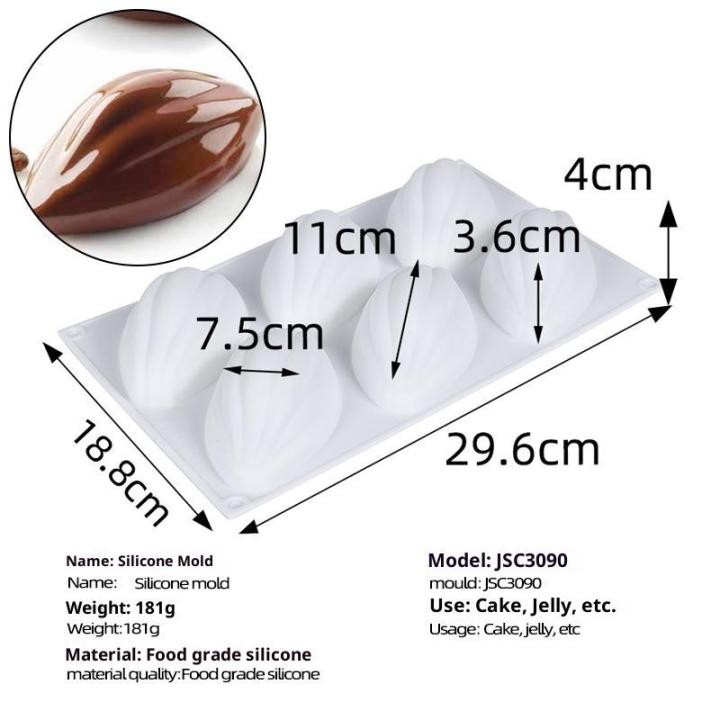 1Pcs%206%20Cavitys%20Olive%20Pastry%20Silicone%20Cake%20Mold%20Chocolate%20Mold%20Baking%20Cake%20Decoration%20Mousse%20Dessert%20Bakeware%20Outdoor%20Tableware%20-%20Image%206
