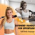 Massage Gun with Upgraded Extension Handle, Back Massager for Pain Relief, Massage Gun Deep Tissue with 4 Massage Heads, Handheld Massager for Neck Shoulders Waist Arm Legs, Black. 