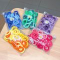 100pcs New Colorful Basic Nylon Ealstic Hair Ties Ponytail Hold Scrunchie  Band Kid Fashion Hair Accessories for Girls. 