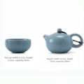 Ge Yao Ceramic Teapot Teacup Manual Chinese Ice Crack Split Teapot Can Raise Xishi Tea Pots Household Kung Fu Tea Pot.