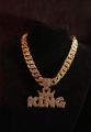 GOLD AND SLIVER UNISEX ICE CHAIN. 