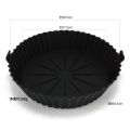 Food-grade Reusable Air Fryers Pan Liner Accessories Silicone Airfryer Oven Baking Tray Pizza Fried Chicken Airfryer Basket.
