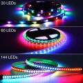 WS2812 WS2812B 5050 RGB-IC Smart LED Strip Individually Addressable IC 30/60 Pixels dc 5V SMD Tape Light Dream Color IP30/65/67. 