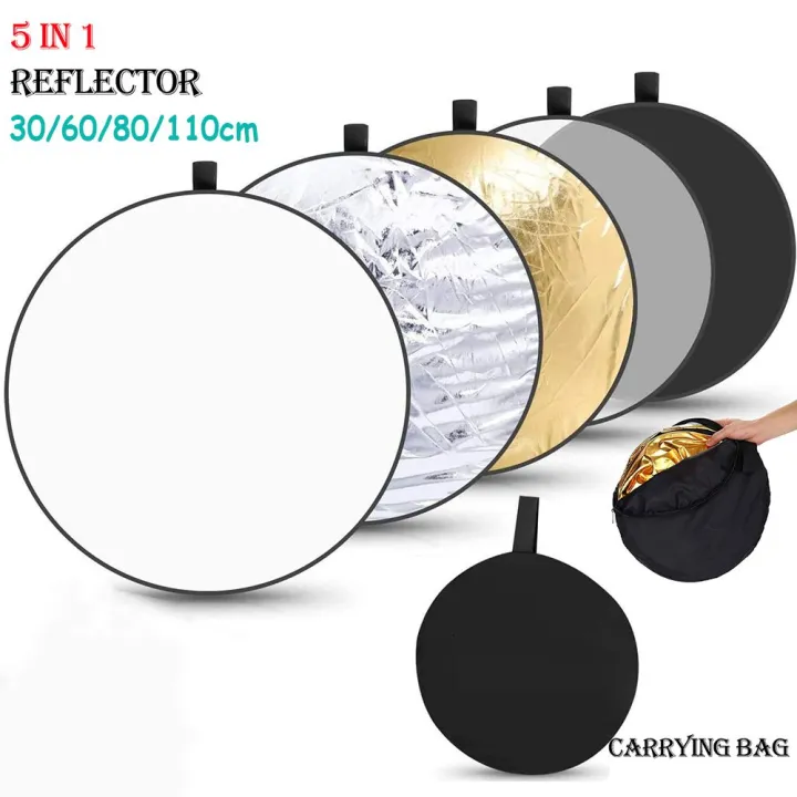 60cm%2080cm%20110cm%20Portable%20Outdoor%205%20in%201%20Photo%20Studio%20Light%20Diffuser%20Photography%20Reflector%20Collapsible%20-%20Image%202