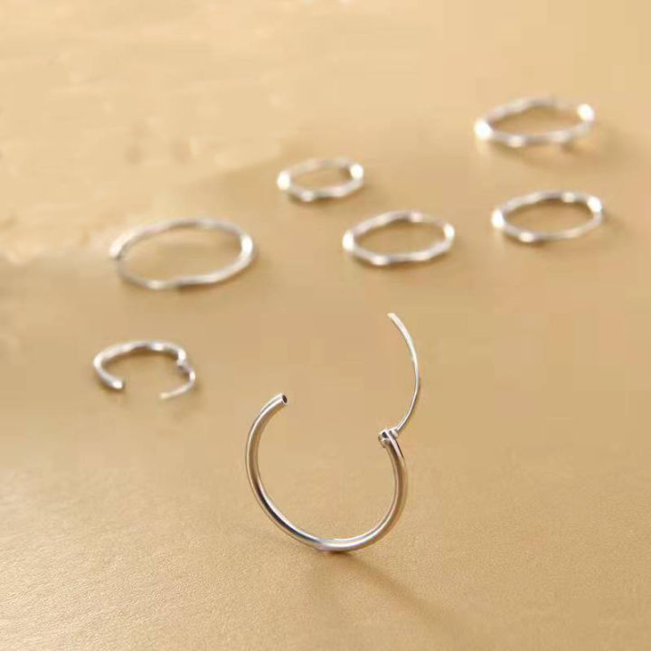 SOMILIA%20925%20Sterling%20Silver%20Hoop%20Earrings%20for%20Women%20and%20Man%2018%EF%BC%ABGolden%20Plated%20Real%20Money%20Jewelry%201.2mm%20Fashion%20Earrings%2010-20MM%20-%20Image%202