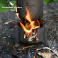 Boundless Voyage Ultralight Titanium Wood Burning Stove Camping Alcohol Stove Outdoor Multi-Fuels Mini Stove Small Stove.
