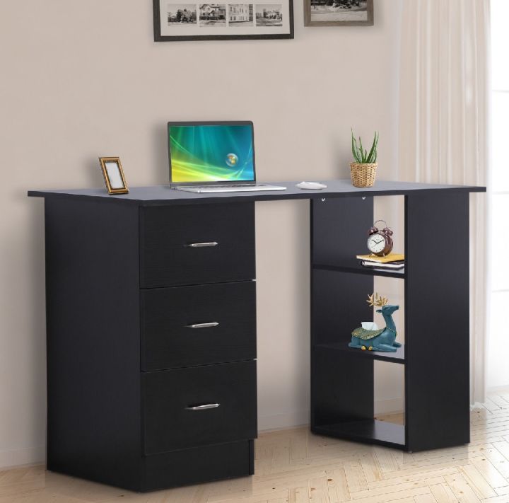 3 drawer study table with 3 shelves, computer table, study Customize product