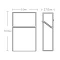Portable Cigarette Case Metal Smoking Cigarette Box 20pcs Capacity Tobacco Holder Cigarettes Pack Cover Storage Box Men's Gadget. 