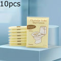 10/20/30pcs Flushable Toilet Seat Covers - Individually Wrapped Portable Toilet Seat Protectors, Large Fit for Travel, Hotels.