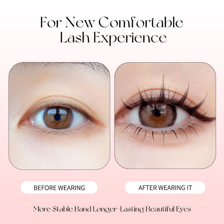 5%20Pairs%20Manga%20Lashes%20Soft%20Natural%20Long%20False%20Eyelashes%20Anime%20Wispy%20Strip%20Lashes%20For%20Korean%20Doll%20Eye%20Makeup%20Look%20-%20Image%202