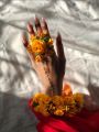Artificial Flower jewelry for mehndi, bracelet with ring , Gajra ,kanghan.. 